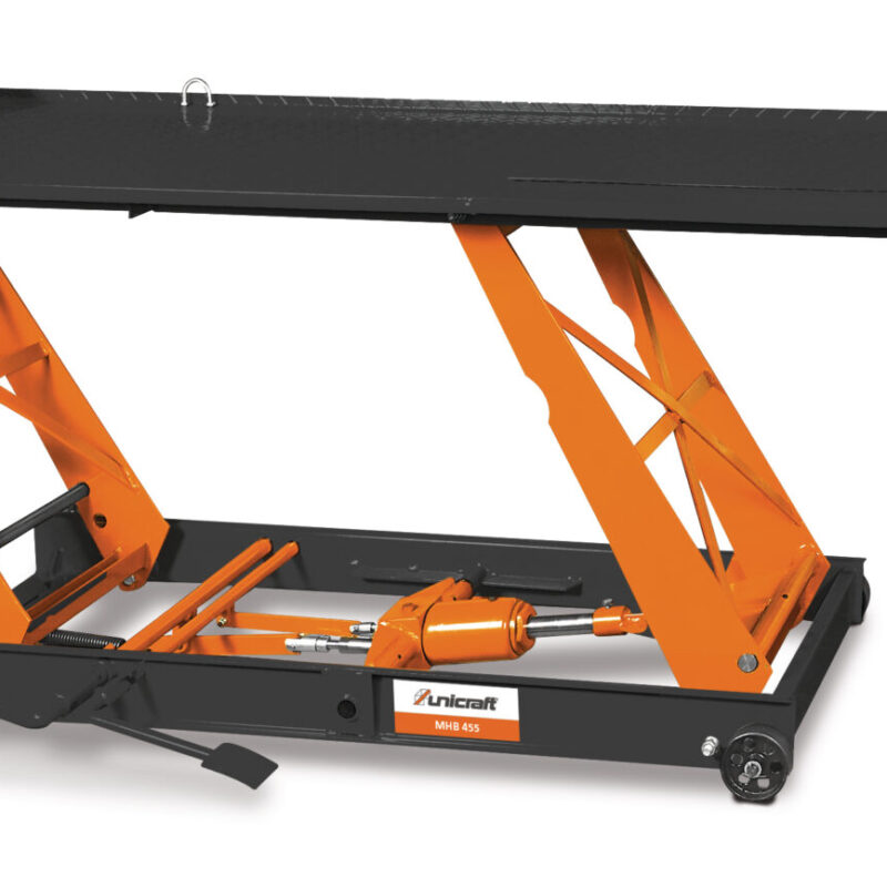 MHB 455 Ultra kompaktowy podnosnik do motocykli UNICRAFT 6201505 H scaled