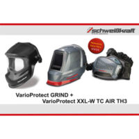 Zestaw Vario Protect GRIND przyłbica szlifierska + VarioProtect XXL-W TC AIR TH3 przyłbica spawalnicza z nawiewem