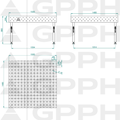 ECO Stol spawalniczy 1500x1480 GPPH 16 DIAG S TWT ECO 150x148 WOLSEN2