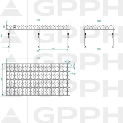 ECO Stol spawalniczy 2400x1200 GPPH 28 DIAG S TWT ECO 240x120 WOLSEN2