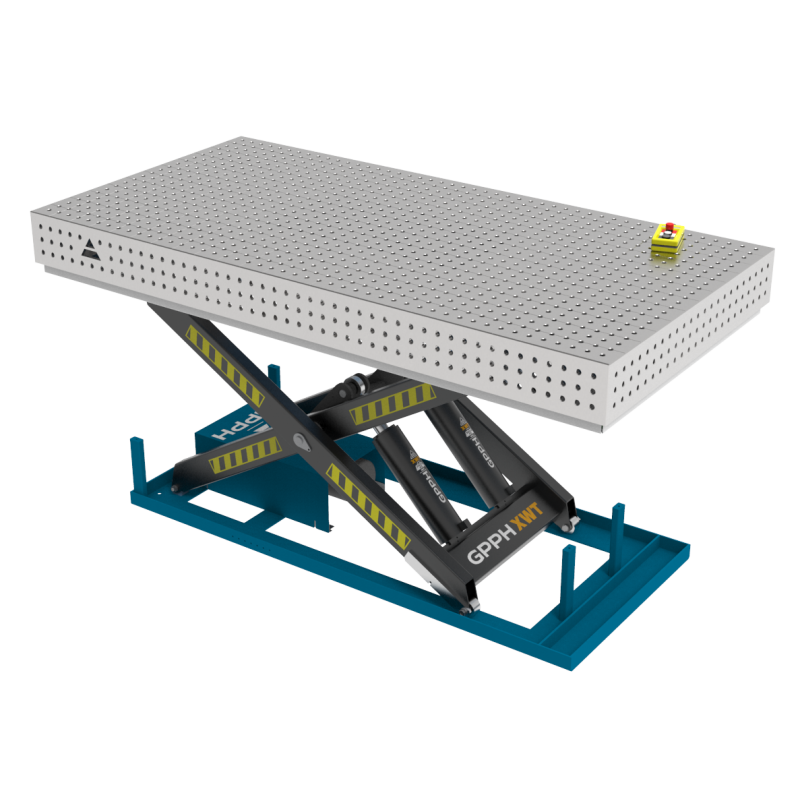 PRO INOX Stol spawalniczy z regulowana wysokoscia Dotacja ZUS 2400x1200 GPPH 16 50x50 XWT INOX PRO 240x120 WOLSEN