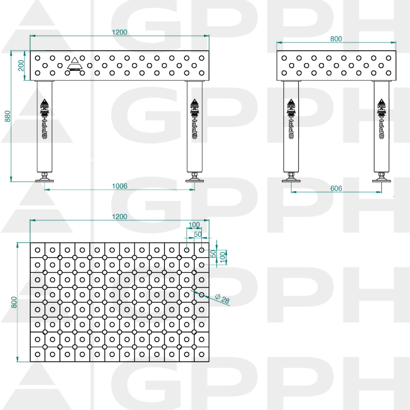 PRO_INOX_Stół spawalniczy_1200x800_GPPH_28_DIAG_S_INOX_PRO_120x80_WOLSEN2