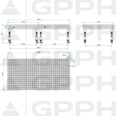 PRO Stol spawalniczy 3000x1480 GPPH 16 50x50 K TWT PRO 300x148 WOLSEN2