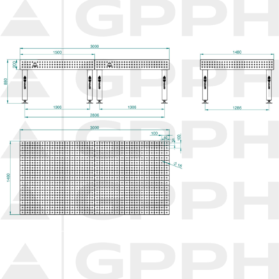PRO Stol spawalniczy 3000x1480 GPPH 16 50x50 S TWT PRO 300x148 WOLSEN2