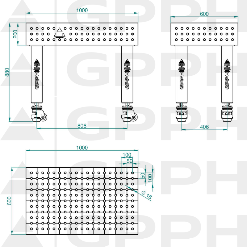 PRO_INOX_Stół spawalniczy_1000x600_GPPH_16_50x50_K_INOX_PRO_100x60_WOLSEN2