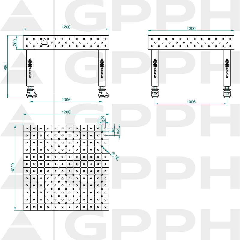 PRO_INOX_Stół spawalniczy_1200x1200_GPPH_16_DIAG_K_INOX_PRO_120x120_WOLSEN2