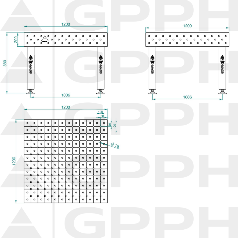 PRO_INOX_Stół spawalniczy_1200x1200_GPPH_16_DIAG_S_INOX_PRO_120x120_WOLSEN2
