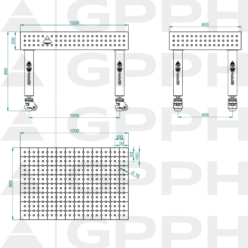 PRO_INOX_Stół spawalniczy_1200x800_GPPH_16_50x50_K_INOX_PRO_120x80_WOLSEN2