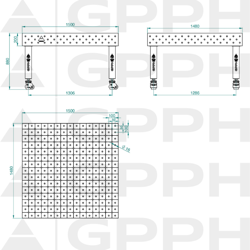 PRO_INOX_Stół spawalniczy_1500x1480_GPPH_16_DIAG_K_INOX_PRO_150x148_WOLSEN2