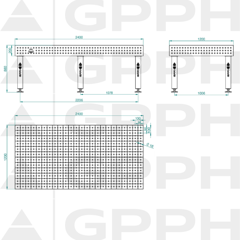 PRO_INOX_Stół spawalniczy_2400x1200_GPPH_16_50x50_S_INOX_PRO_240x120_WOLSEN2