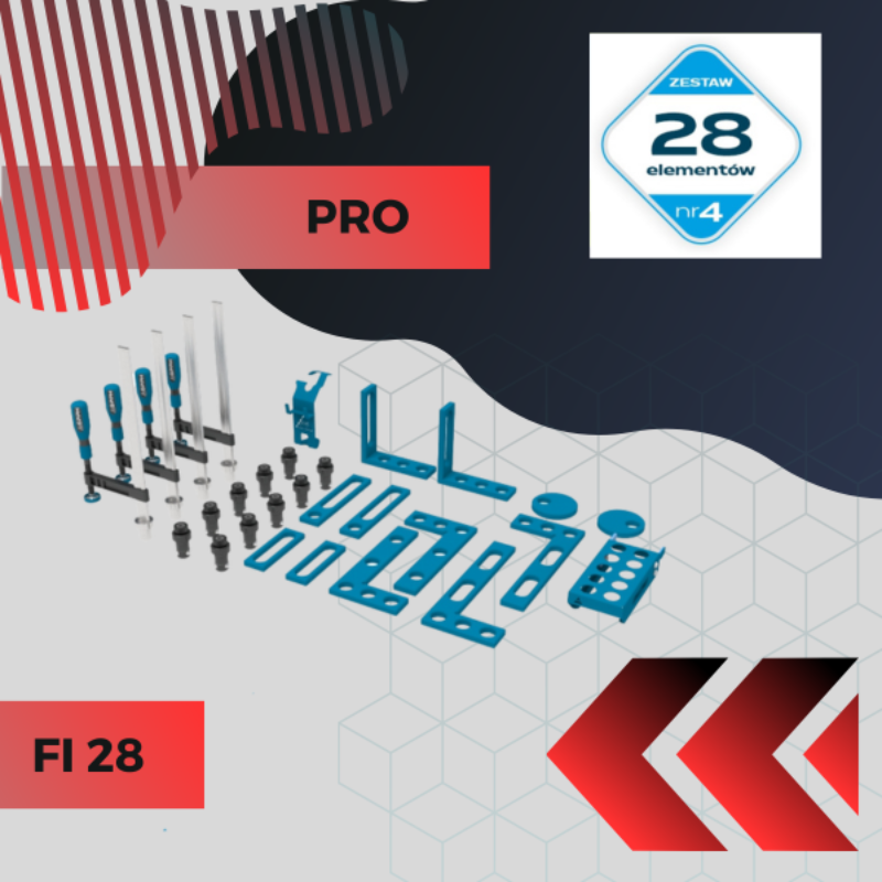 Zestaw narzędzi do stołów spawalniczych nr 4 pro