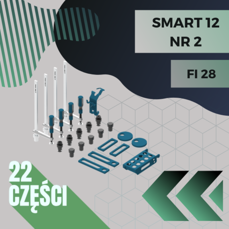 Smart 12 zestaw narzędzi nr 1 fi 28 22 elementy