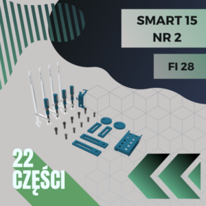 Smart 15 zestaw narzędzi nr 2 fi 28 22 elementy