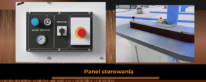 HBK 3200 Szlifierka do krawędzi HOUFEK panel sterowania