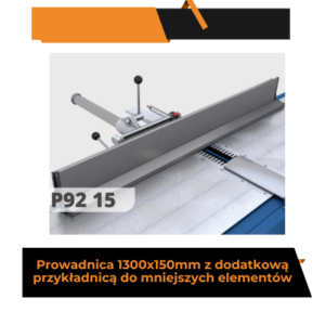 sr430 Prowadnica 1300x150mm z dodatkową przykładnicą do mniejszych elementów