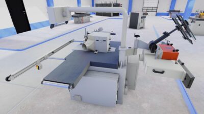 Frezarka dolnowrzecionowa F250TS HOUFEK EFN z wózkiem do czopowania oraz opcjonalnym wyposażeniem 15