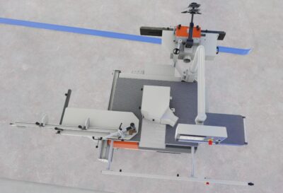 Frezarka dolnowrzecionowa F250TSE HOUFEK EFP z wózkiem do czopowania oraz opcjonalnym wyposażeniem 3