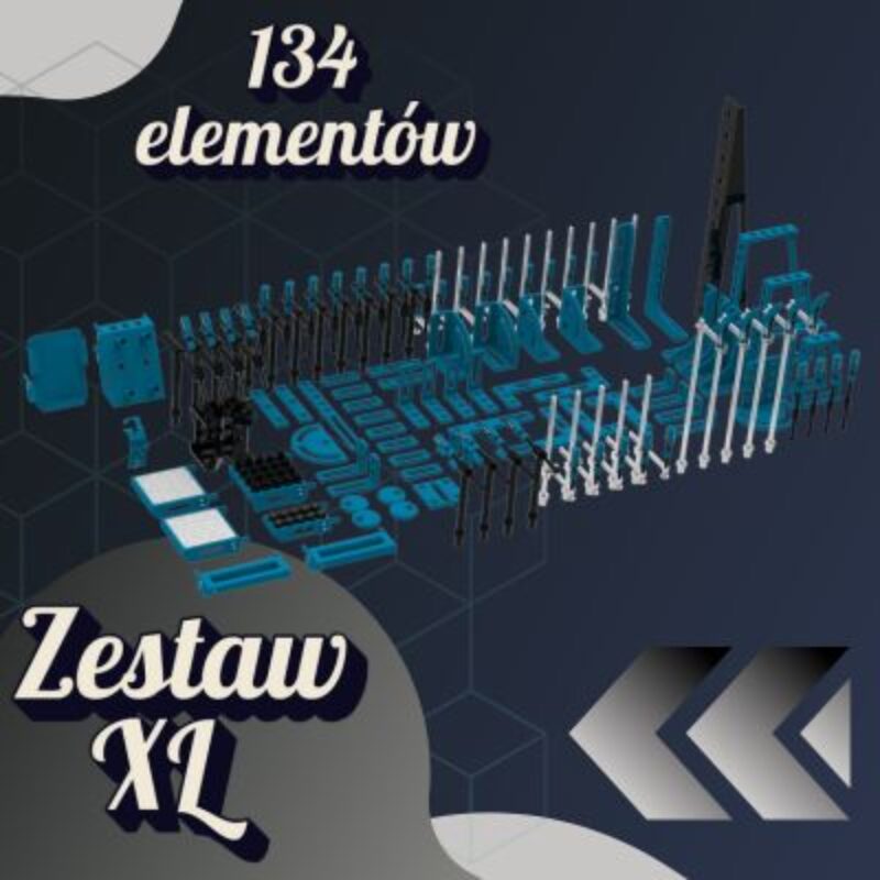 Zestaw narzędzi XL 134 elementów GPPH