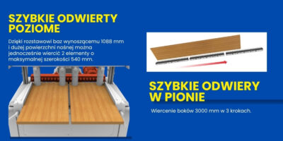 BORING SYSTEM 35 Wiertarka wielowrzecionowa Magii Technology 35 wrzecion 1 głowica