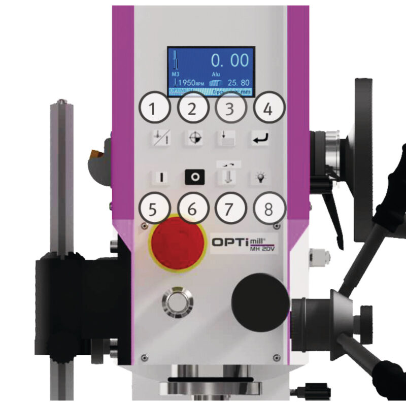 MH 2DV Wiertarko-frezarka z elektronicznie sterowanym napędem OPTIMUM / 230V