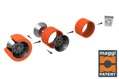STEFF20316 POWER opatentowany system SEMI-HUB System Feeder Grip 50 Shore MAGGI TECHNOLOGY