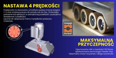 STEFF2034 Posuw 3 rolkowy Maggi Technology 4 prędkości