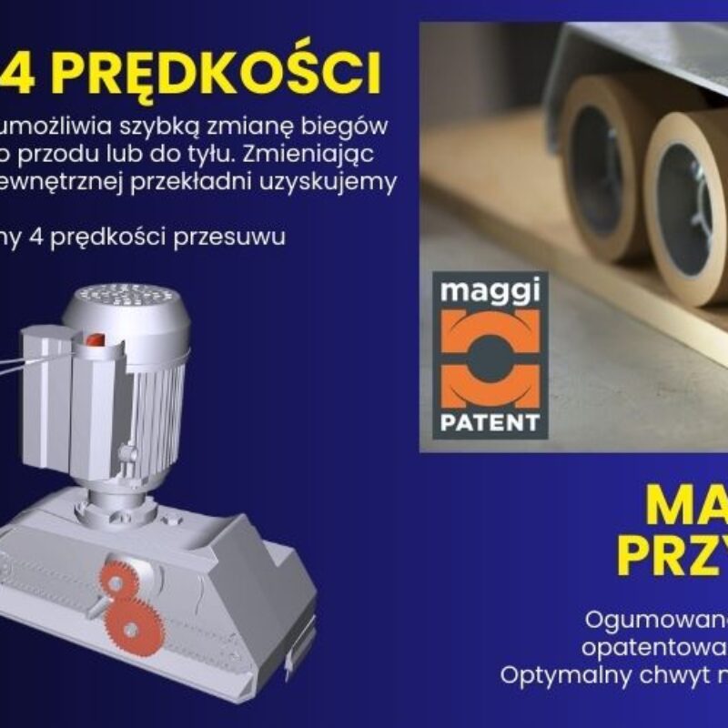 STEFF2034 Posuw 3 rolkowy Maggi Technology 4 prędkości