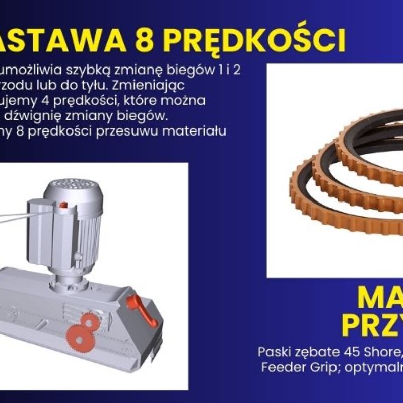 STEFF2038 CI Posuw gąsienicowy z napędem 3 rolkowym,8 prędkości Maggi Technology