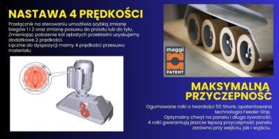 STEFF2044 Posuw 4 rolkowy 4 prędkości Maggi Technology