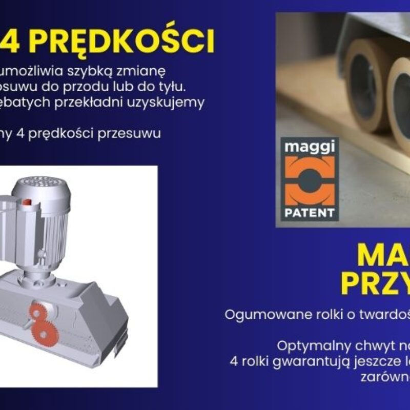 STEFF2044 Posuw 4 rolkowy 4 prędkości Maggi Technology