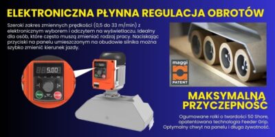 SUPERSONIC3 Posuw 3 rolkowy z elektroniczną płynną regulacją Maggi Technology - obrazek 2