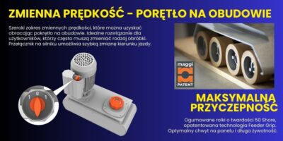 VARIOSTEFF3 Posuw 3 rolkowy ze zmienną prędkością Maggi Technology