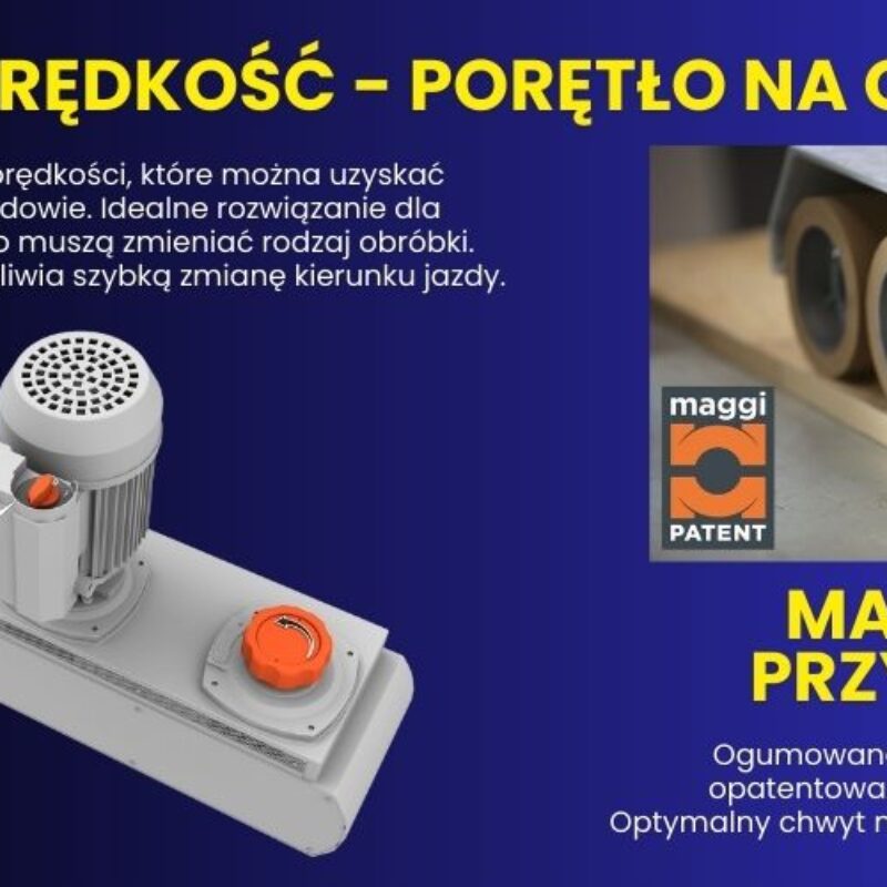 VARIOSTEFF3 Posuw 3 rolkowy ze zmienną prędkością Maggi Technology