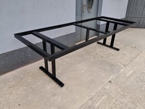 LOFTST261075 Stół bankietowy 2600x1000mm na bazie stelaża metalowego- stałego WOLSEN