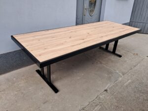 LOFTST261075 Stół bankietowy 2600x1000mm na bazie stelaża metalowego- stałego WOLSEN