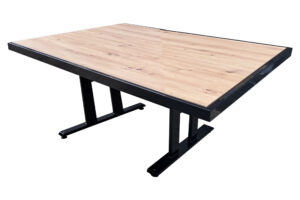 LOFTST131075 Stół bankietowy 1300x1000mm na bazie stelaża metalowego- stałego WOLSEN