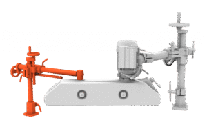 Stojak specjalny do mechanizmu posuwu złącznikiem Maggi Technology