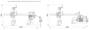  Stojak specjalny do mechanizmu posuwu złącznikiem Maggi Technology 