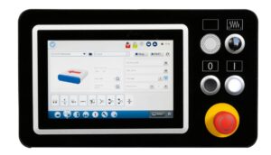 Intuicyjne sterowanie Eye-S z dużym ekranem dotykowym minimax ME 40 TRS Okleiniarka SCM HOLZKRAFT 5507240