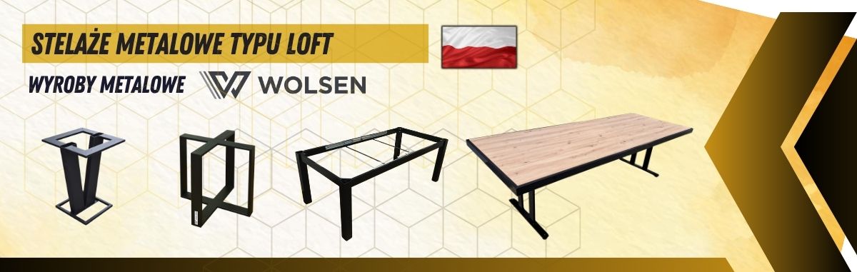 Stelaże metalowe typu Loft